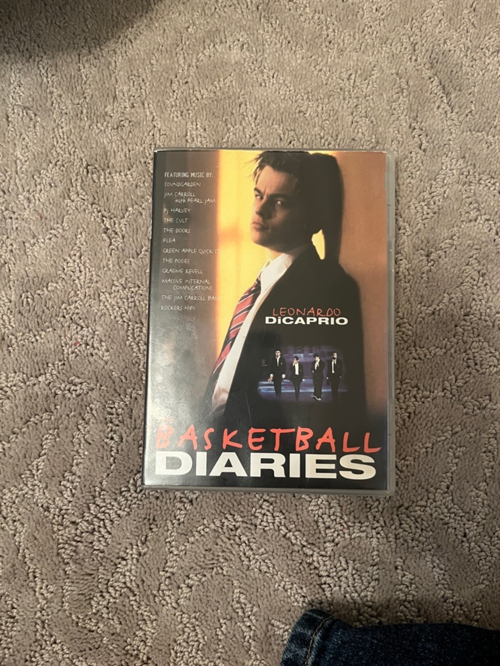 Basketball Diaries dvd - Red, Black, White Cover